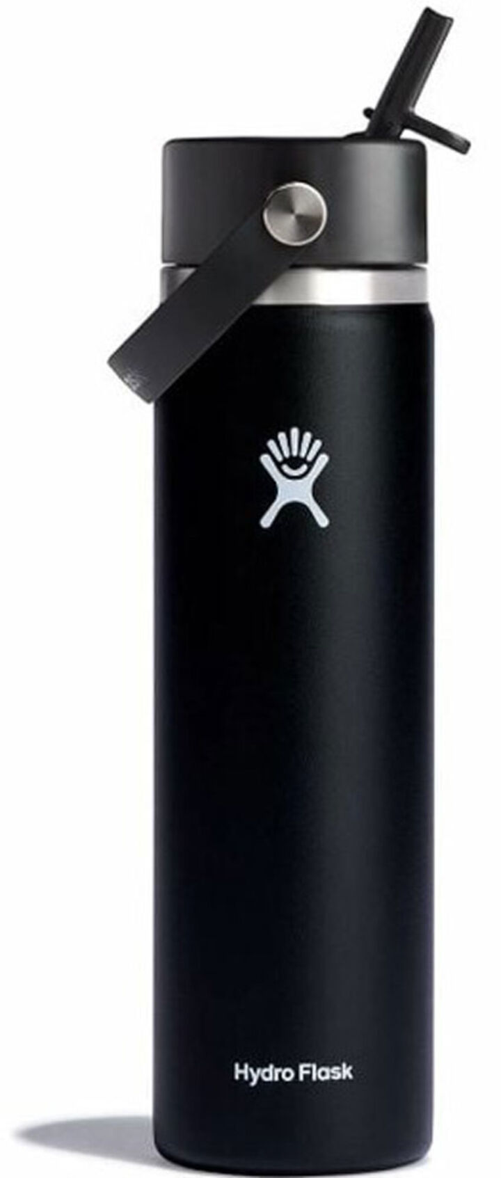 Hydroflask 24 Oz Black Stainless Steel Wide Mouth Water Bottle with Flex Cap