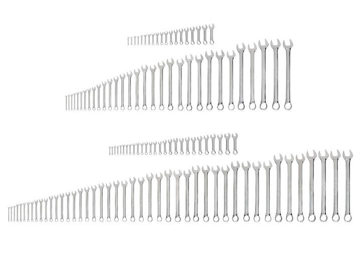 Tekton Stubby/Standard Combination Wrench Set, 122 Pieces