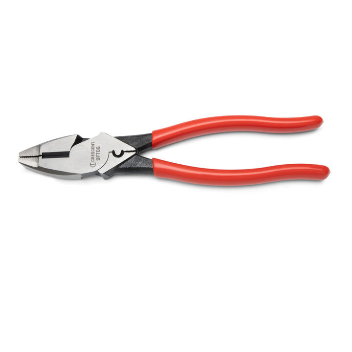 Crescent 9-1/2 Inch Dipped Handle Lineman's Fish Tape Puller Pliers