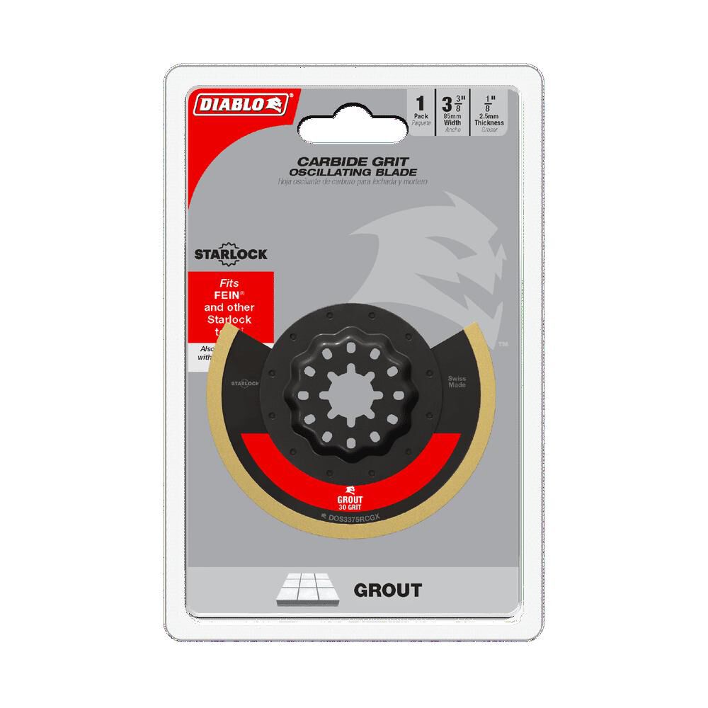 Diablo Tools 3-3/8in Starlock Carbide Grit Oscillating Blade for Grout, large image number 3