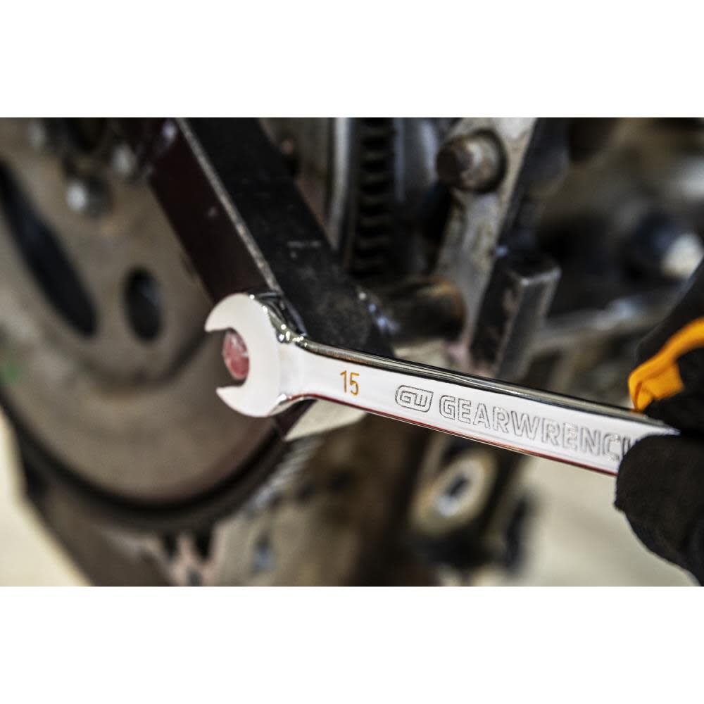 GEARWRENCH 14mm 90T 12 Point Ratcheting Combination Wrench, large image number 3