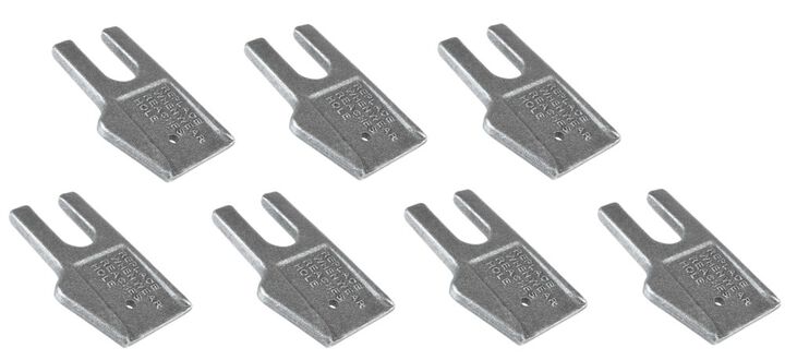 General Equipment Heat Treated Steel Alloy Standard Dirt Auger Teeth, 7 Pieces