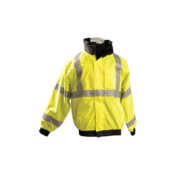 Occunomix Hi-Vis Yellow Premium Four-Way Original Bomber Jacket Medium, large image number 1