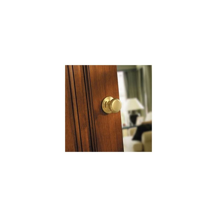 Kwikset Polished Brass Hall/Closet Juno Door Knob, large image number 4