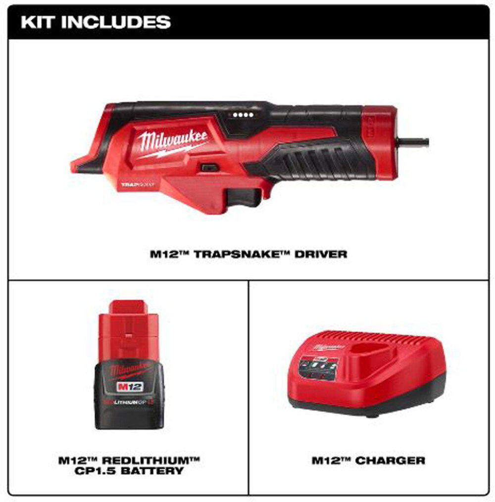 Milwaukee M12 TRAPSNAKE Driver Kit, large image number 2