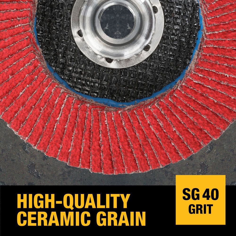 DEWALT XP Ceramic Ultra Performance Jumbo Flap Disc, large image number 4