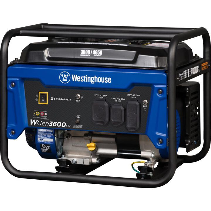 Westinghouse Outdoor Power 4,650 Watt Gas Powered 49-State Portable Generator with CO Sensor, large image number 8