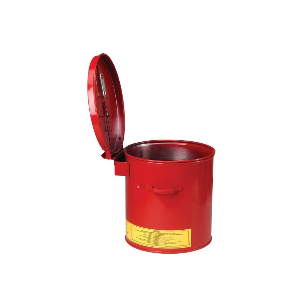 Justrite 2 Gallon Red Steel Dip Tank for Cleaning Parts, large image number 2