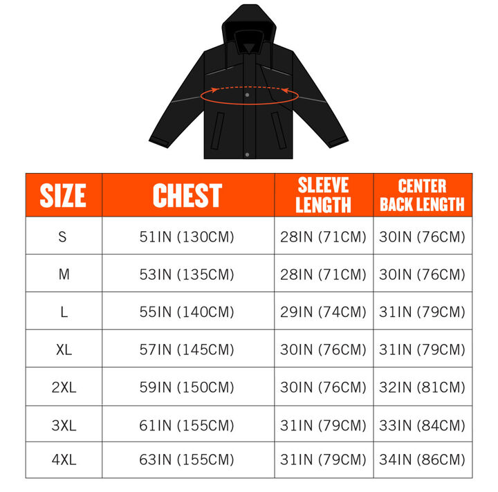 Ergodyne Winter Work Jacket 300D Polyester Shell Medium, large image number 7