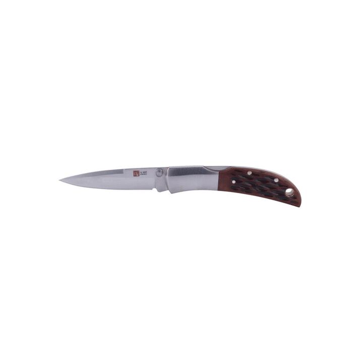 AL MAR Knives Honey Jigged Bone 2.5in Folding Knife, Brown