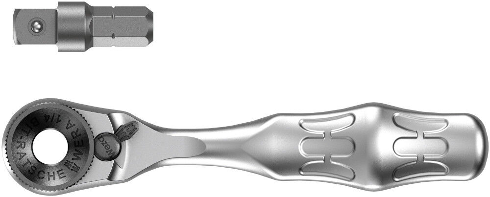 Wera Tools 8001 A Zyklop Mini 1 Bit 1/4in SB Ratchet 2pc, large image number 1