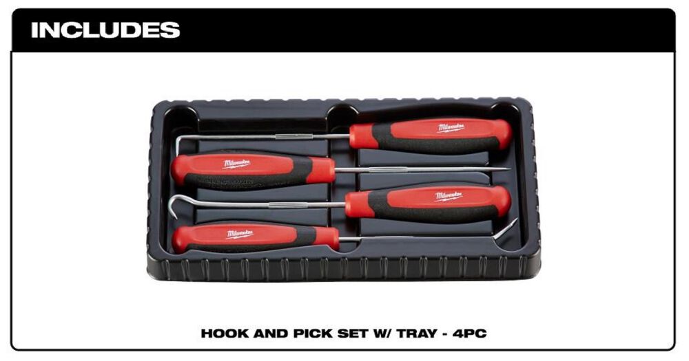 Milwaukee 4pc Hook & Pick Set, large image number 2