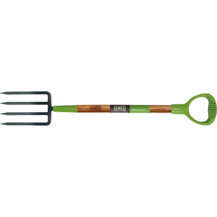 Ames 4-Tine Forged Spading Fork with Wood Handle, large image number 0