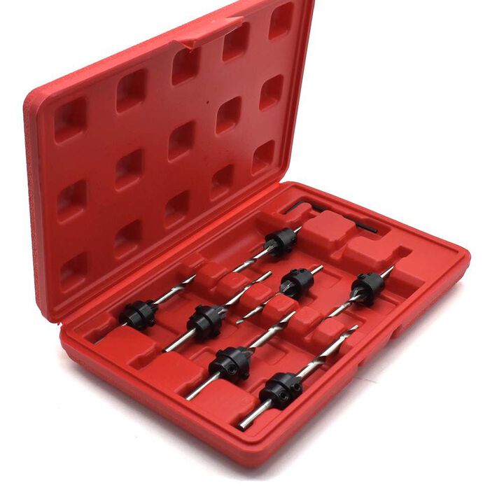 Big Horn 7 Piece Countersink and Counter Bore Wood Drill Bit Set