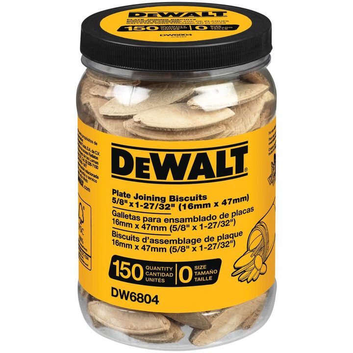 DEWALT Tube of 150 No. 0 size Biscuits