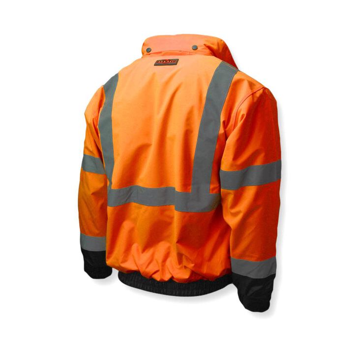 Radians Three in One Deluxe High Visibility Bomber Jacket Orange Black Bottom XL, large image number 4