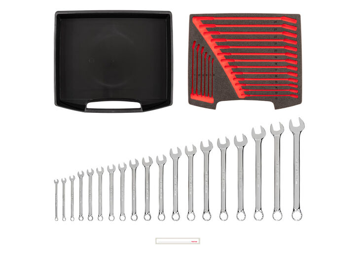 Tekton Combination Wrench Set with Drawer and Rack, 19 Piece (6-24 mm), large image number 2