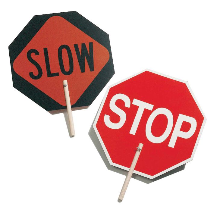 C H Hanson Stop/Slow Sign with 60 Inch Plastic Pole, large image number 0