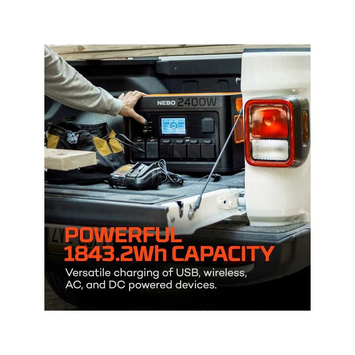 Nebo Pinnacle 4,800 Watt Lithium-Ion Battery Solar Portable Power Station, large image number 2