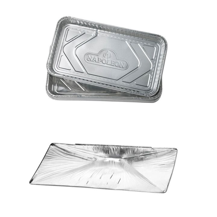 Napoleon 14 In. Large Grease Drip Tray-5/Pk, Drip Pan Liner-3/Pk Bundle, large image number 0