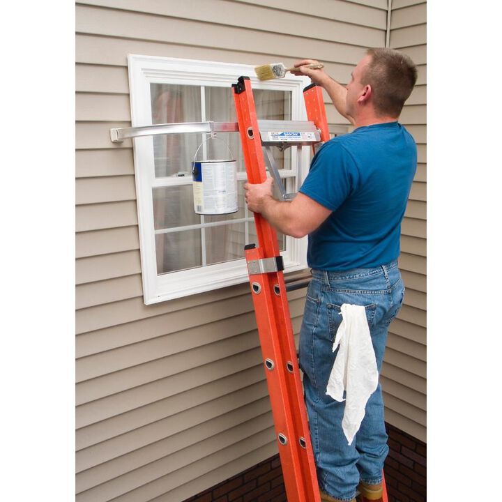 Werner Aluminum Ladder Stabilizer for Extension Ladders. Attaches In Minutes, large image number 7