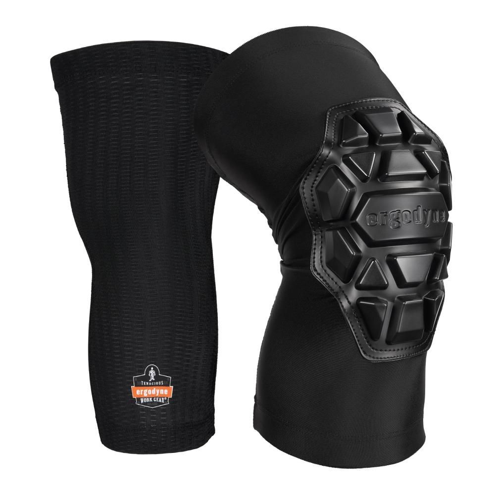 Ergodyne ProFlex 550 Padded Knee Sleeve 3 Layer Foam Cap Black XL+, large image number 1