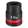 Milwaukee SHOCKWAVE Impact Duty 1 in Drive 1-3/16 in Standard 6 Point Socket, small image number 1
