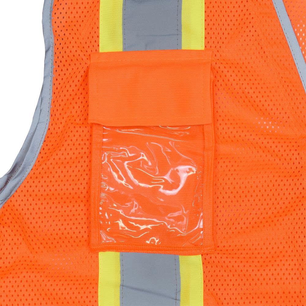 Radians SV6H Type R Class 2 Heavy Duty Two Tone Mesh Surveyor Vest with Solid Pockets, large image number 3