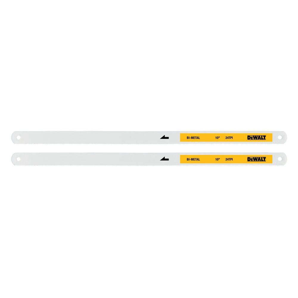 DEWALT Hacksaw Blade 10 Inch, 24 TPI, 2 Pieces, large image number 1