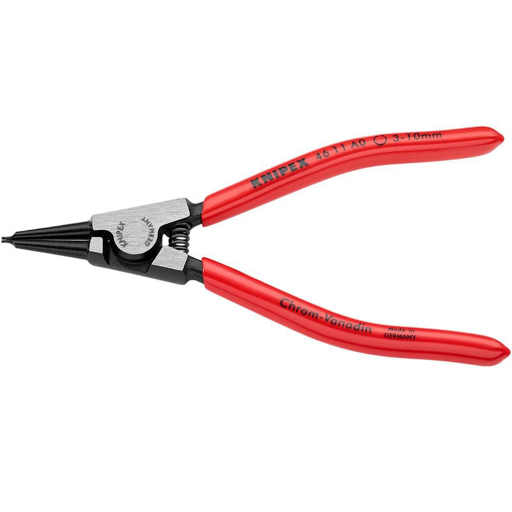 Knipex 5-1/2 Inch Vanadium Steel External Snap Ring Pliers with Forged Tips, large image number 1