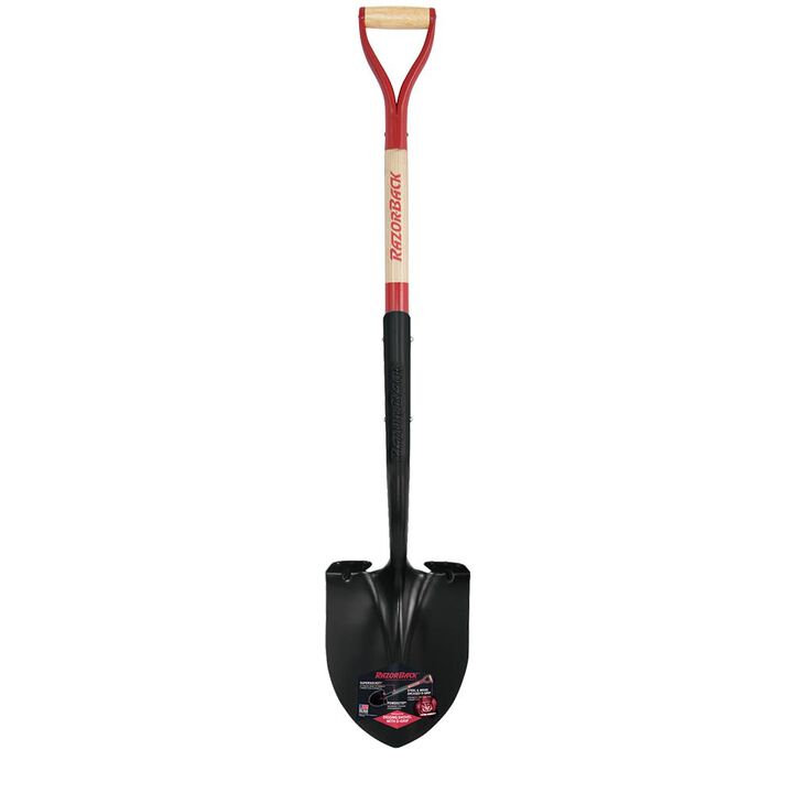 Razorback Razor-Back D-Handle Round Point Digging Shovel