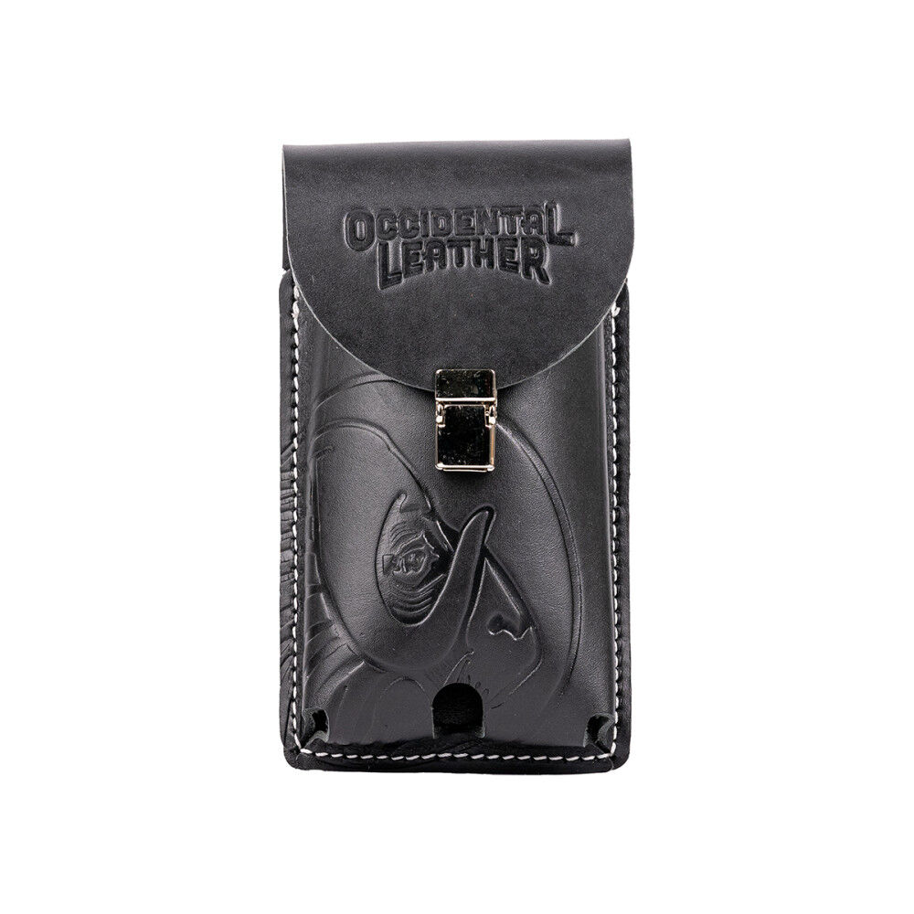 Occidental Leather Leather Belt-Worn Phone Holster, Black, 2X, large image number 1