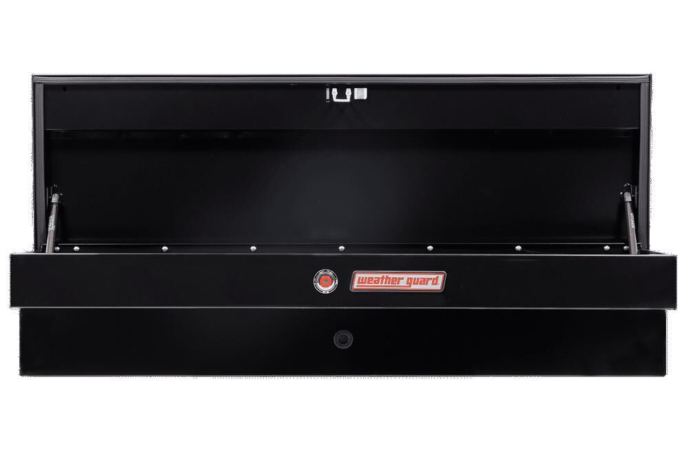 Weather Guard 56in Lo-Side Truck Tool Box Steel Gloss Black, large image number 3