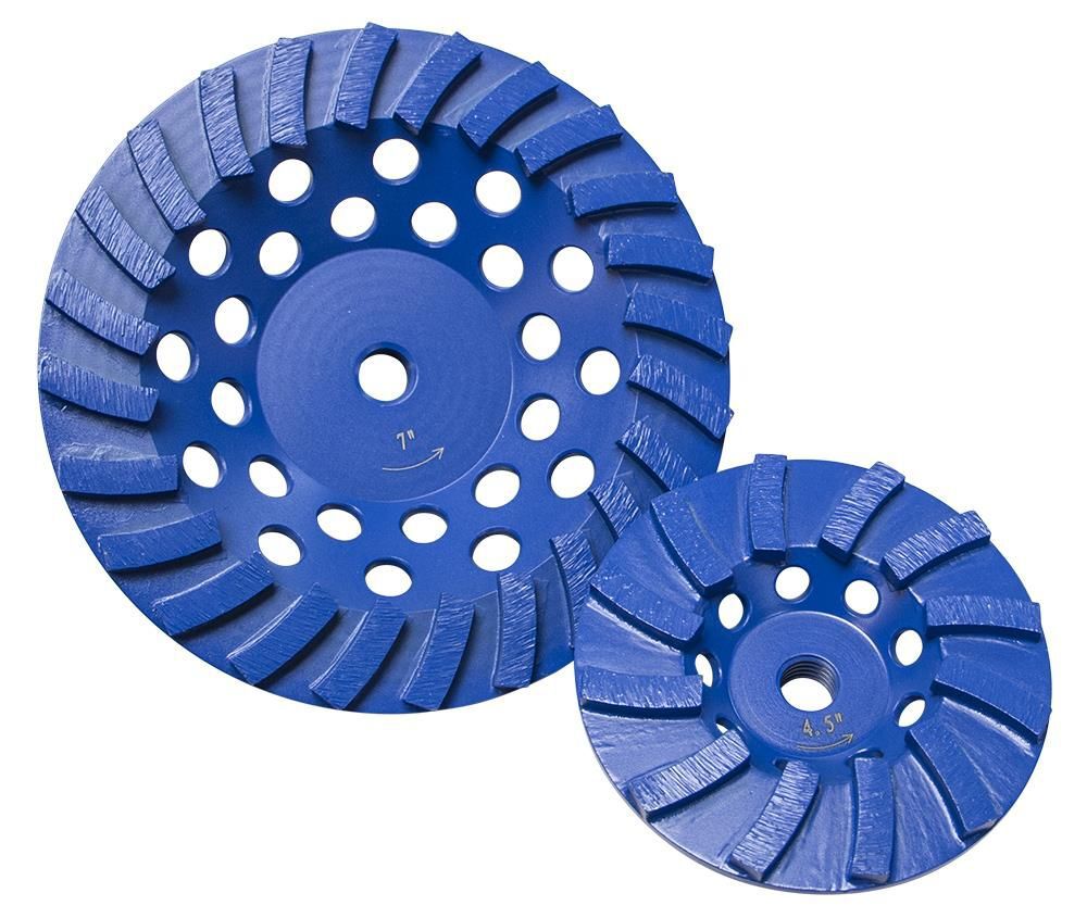 Diamond Products Star Blue 7 Inch Single Row Segmented Turbo Diamond Cup Grinder for Concrete, large image number 1