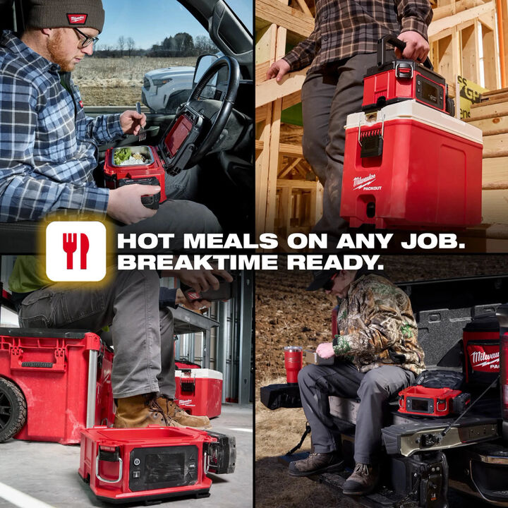 Milwaukee M18 Jobsite Lunch Warmer (Bare Tool) with PACKOUT Compatibility and REDLITHIUM HIGH OUTPUT XC5 Battery Bundle, large image number 2