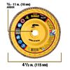 DEWALT 4 1/2in X 5/8in 11 60G T27 XP Ceramic Trim Flap Disc, small image number 2