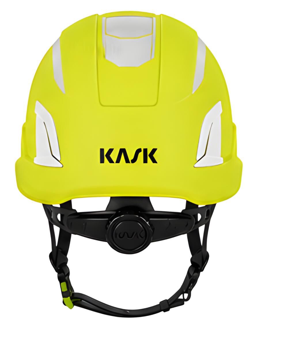 KASK America Zenith X2 Full Brim Safety Helmet Hi Viz Fluorescent Yellow, large image number 3