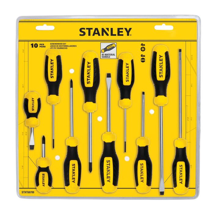 Stanley 10 Piece Screwdriver, large image number 1