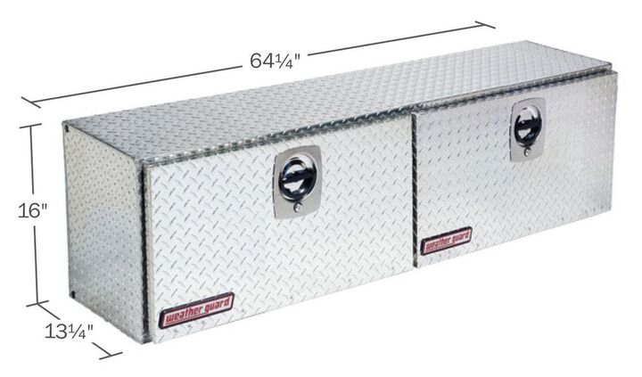 Weather Guard Hi Side Box Truck Toolbox Aluminum 7.9 cu ft, large image number 1