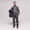 OEL 40 Cal Jacket and Bib Overall Kit Mens Charcoal Gray Small, small image number 5