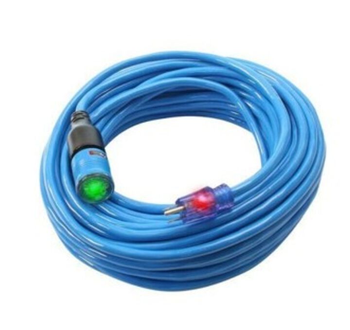 Century Wire Sub Zero 50 ft 12/3 SJEOW Blue Coldweather Extension Cords, large image number 1