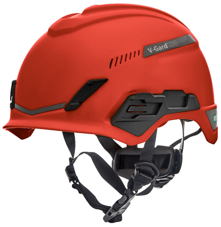 MSA Safety Works V Gard H1 Trivent Fas Trac III Pivot Safety Helmet, swatch