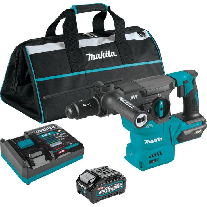 Makita 40V max XGT 1 3/16in AVT Rotary Hammer Kit SDS-PLUS Interchangeable Chuck