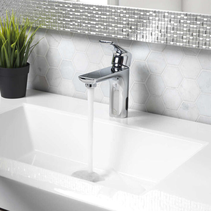 Homewerks Bathroom Sink Faucet Chrome 1 Handle, large image number 2