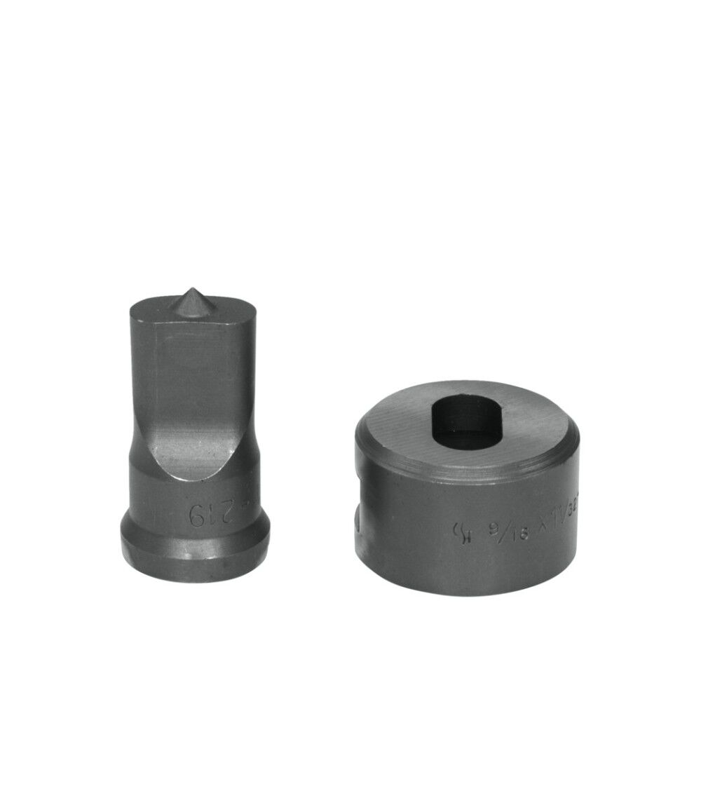 Edwards 17/32 Inch Punch x 9/16 Inch Die Oblong Punch & Die Set, large image number 1