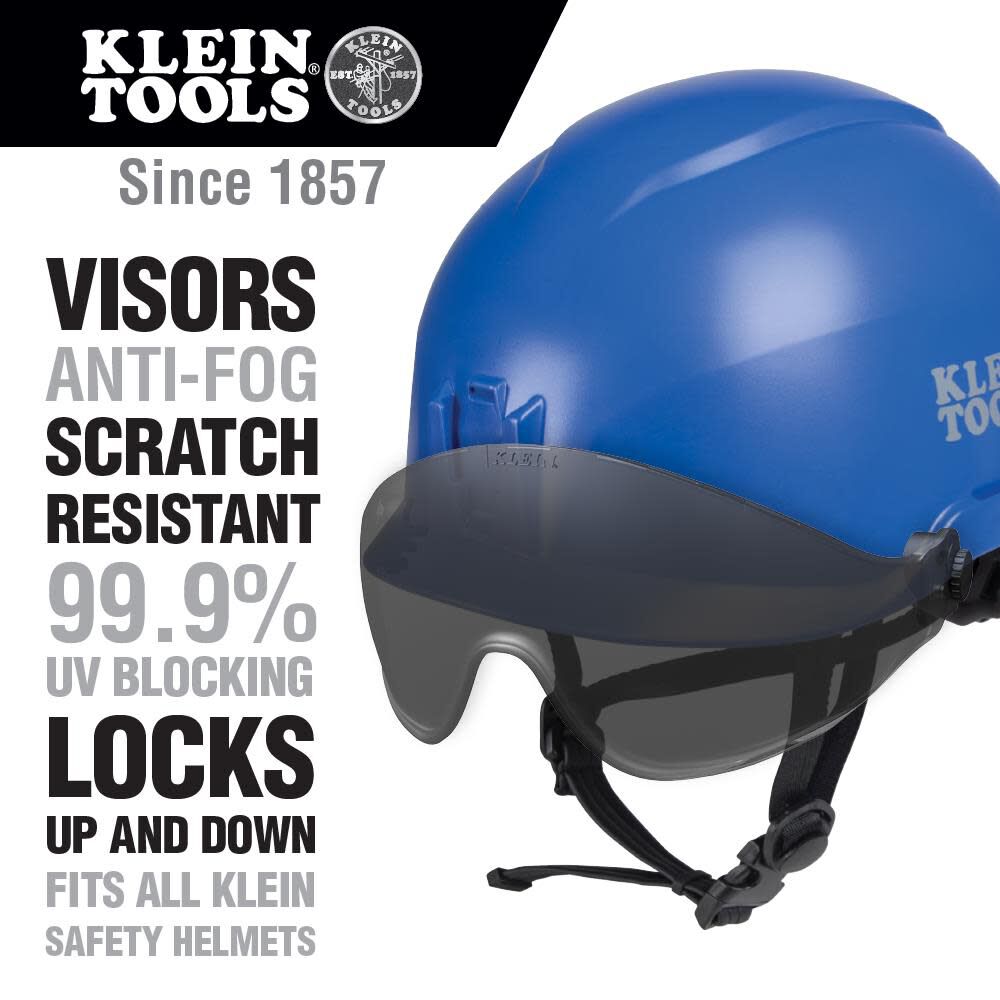 Klein Tools Safety Helmet Visor Gray Tinted, large image number 2