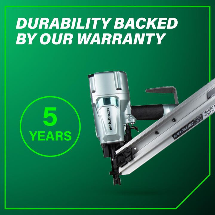 Metabo HPT 3-1/4in Clipped Head Paper Collated Framing Nailer, large image number 10