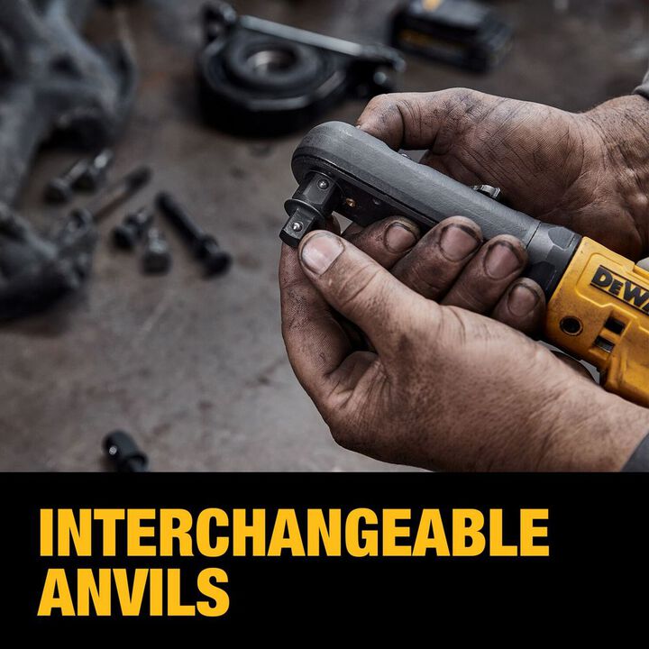 DEWALT 20V MAX XR 3/8 in & 1/2 in Sealed Head Ratchet Cordless (Bare Tool), large image number 3