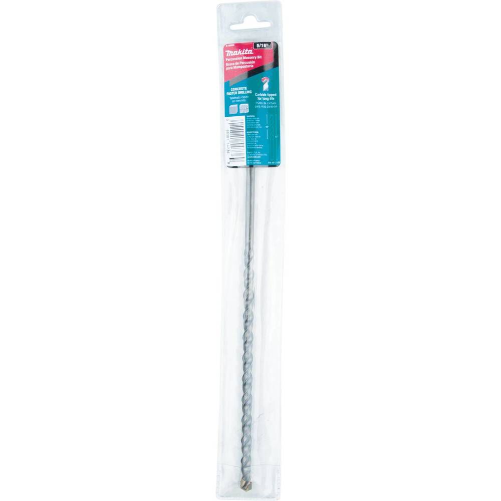 Makita 5/16in x 12in Carbide Tipped Percussion Masonry Hammer Drill Bit, large image number 4