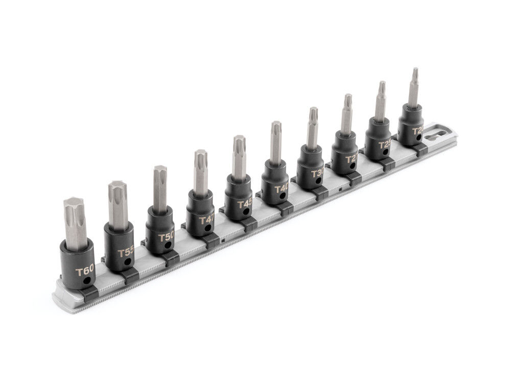 Tekton 3/8 Inch Torx Impact Bit Socket Set, 10 Piece (T20-T60), large image number 1